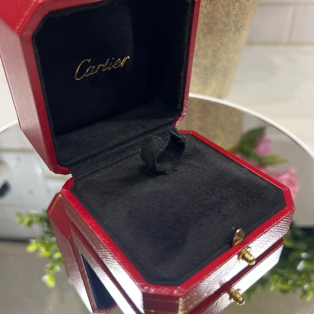 Cartier Ring Red and Black Jewelry Box